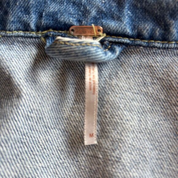 Free People Dillon Denim Jacket Size Medium - Picture 9 of 9